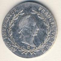 Ausztria/magyar verdejel 1830C 20Kr Ag T:2/3