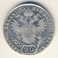 Ausztria/magyar verdejel 1830C 20Kr Ag T:2/3