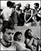 cca 1967 Bujtor István (1942-2009) színművész, a ,,Fiúk a térről" című film több jelenetében, 7...