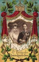 GErman Crown-prince pair Embossed Litho