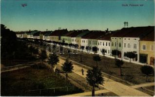 Igló, Zipser Neudorf, Spisská Nová Ves; Deák Ferenc sor, üzletek / street view, shops