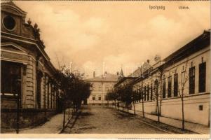 Ipolyság, Sahy; Újtelek / street view (képeslapfüzetből / from postcard booklet)