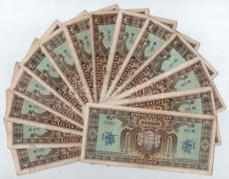 1945. 100.000P (30x, sorozatszám követők, kihagyásokkal: M012-M017, M160-M162, M164-M168, M170-M174,...
