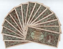 1945. 100.000P (30x, sorozatszám követők, kihagyásokkal: M012-M017, M160-M162, M164-M168, M170-M174,...