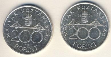 1994. 200Ft Ag "Deák" T:BU,2