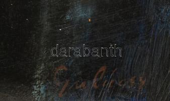 Gulácsy jelzéssel: Portré. Olaj, vászon. Kissé sérült. Dekoratív, sérült fa keretben. 70x50 cm