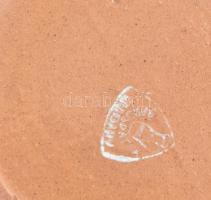 Sárospataki tál, kopott, jelzett, d: 27 cm