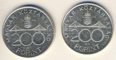 1994. 200Ft Ag "Deák" T:BU,2