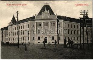 Gyulafehérvár, Karlsburg, Alba Iulia; M. kir. törvényszéki palota, Baumann reklám / court palace