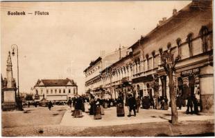 Szolnok, Fő utca, piac, Schvarcz Ernő üzlet