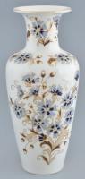 Zsolnay búzavirág mintás váza, kézzel festett, jelzett, hibátlan, m: 27 cm