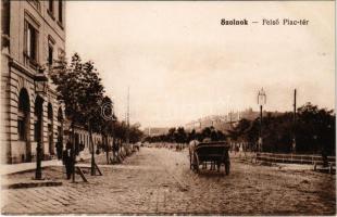 Szolnok, Felső Piac tér, lovaskocsi