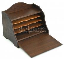 Asztali irattartó, levéltartó szekreter 28x21 cm