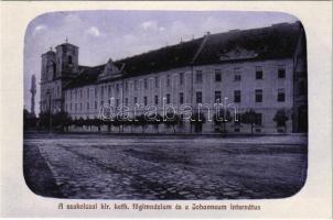 Szakolca, Skalica; Kir. katolikus főgimnázium és a Johanneum internátus. Schefranek H. és fia kiadása / schools