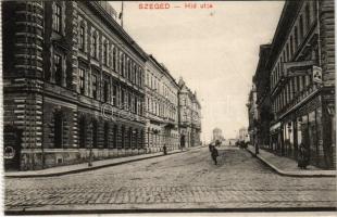 1914 Szeged, Híd utca, Singer Antal és fia üzlete. Alth Lajos kiadása