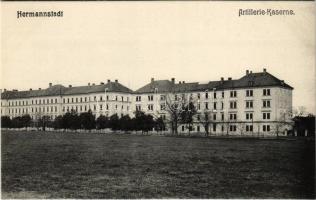Nagyszeben, Hermannstadt, Sibiu; Artillerie-Kaserne / Tüzérlaktanya / K.u.K. military artillery school