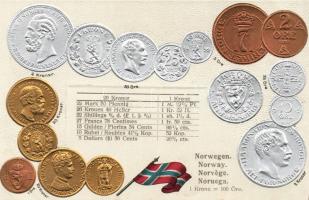 Norvegian coins (Emb.)