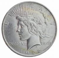 Amerikai Egyesült Államok 1922. 1$ Ag Béke T:2 USA 1922. 1 Dollar Ag Peace C:XF Krause KM#150