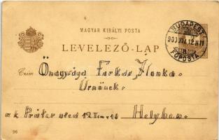 1900 Budapest XIV. Városliget, Ezredéves Országos Kiállítás, Magyar utca és a templom, Posner és Fia...