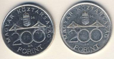 1994. 200Ft Ag "Deák" (2x) T:2