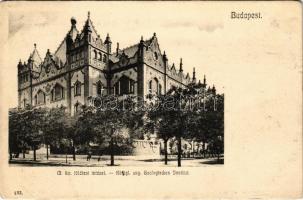 1909 Budapest XIV. Zugló, M. kir. földtani intézet palotája. Stefánia út 14. (EK)