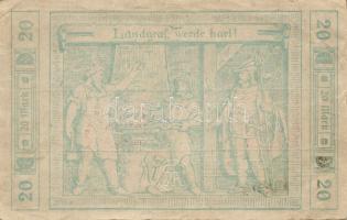 Német Birodalom/Weimari Köztársaság/Ruhla 1918.11.20. 20M hátlapi felirat nélkül T:II+ Csak egyszer ...