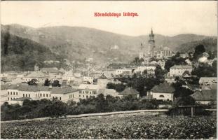 1910 Körmöcbánya, Kremnitz, Kremnica; látkép. Paxner J. és Biron H. kiadása / general view
