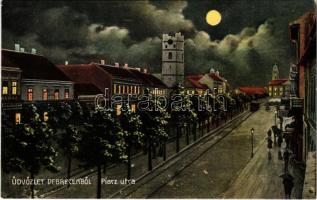 Debrecen, Piac utca este, villamos
