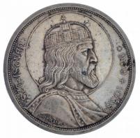 1938. 5P Ag "Szent István" T:1- patina Adamo P8.1