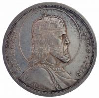 1938. 5P Ag "Szent István" T:1- patina Adamo P8.1