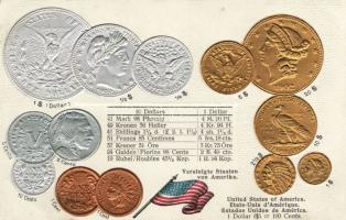 American coins (Emb.)