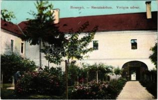 Rozsnyó, Roznava; Szeminárium virágos udvara / courtyard of the seminary
