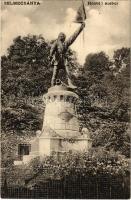 Selmecbánya, Schemnitz, Banská Stiavnica; Honvéd szobor. Grohmann kiadása / military monument