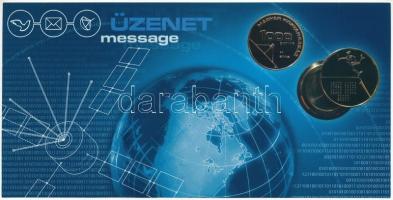 2002. 22db színes MNB tájékoztató az 1000Ft Br Üzenet szétcsavarható érméhez