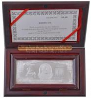 Amerikai Egyesült Államok DN "1998. 50$" jelzett Ag bankjegy veret dísztokban (10,80g/0.99...