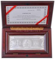 Amerikai Egyesült Államok DN "1998. 100$" jelzett Ag bankjegy veret dísztokban (10,80g/0.9...