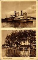 1940 Kiskunhalas, strand, hajóállomás. Özv. Puhi Sándorné kiadása (EK)
