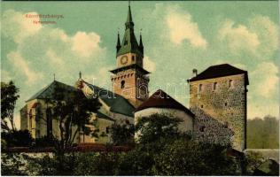 Körmöcbánya, Kremnitz, Kremnica; Vártemplom. Paxner J. és Biron H. kiadása / castle church