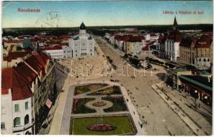 1926 Kecskemét, látkép a Rákóczi út felé, zsinagóga. Vasúti levelezőlapárusítás 47. sz. 1916. (EK)