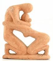 Benczédi Sándor (1912-1998): Szerelem. Égetett agyag, kopott, jelzett, m: 20 cm