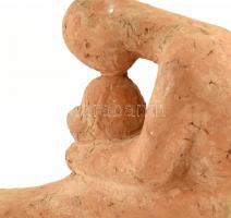 Benczédi Sándor (1912-1998): Szerelem. Égetett agyag, kopott, jelzett, m: 20 cm