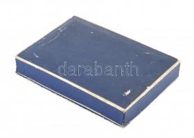 12 db mokkás kanál, távol-keleti motívumokkal díszítve, karton dobozban, ezüstözött alpakka, jelzett...