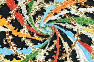 Fock Antal (1924-2004): Absztrakt kompozíció. Mozaik. Jelzés nélkül. 52x52cm