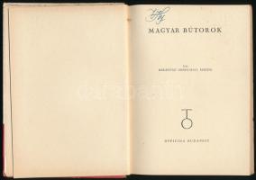 Bárányné Oberschall Magda: Magyar bútorok. Officina Képeskönyvek. Bp.,1941, Officina, 30+2 p.+32 (fe...