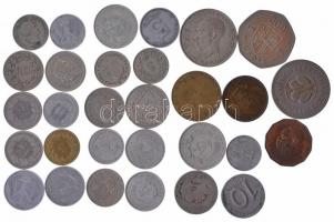 30db-os (29xklf) vegyes, külföldi érmetétel, közte NDK, Tanzánia, Svájc, Ghána T:1--3 30pcs (29xdiff) mixed, foreign coin lot, within GDR, Tanzania, Switzerland, Ghana C:AU-F