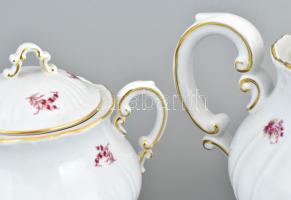 Zsolnay teás készlet 6 személyes. Matricás, jelzett, hibátlan