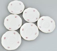 Zsolnay teás készlet 6 személyes. Matricás, jelzett, hibátlan