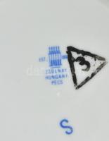 Zsolnay teás készlet 6 személyes. Matricás, jelzett, hibátlan