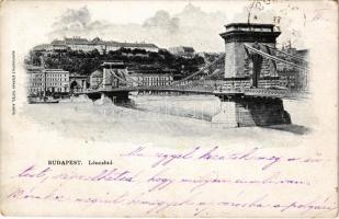 1900 Budapest, Lánchíd. Kunstanstalt Stephan Tietze (EK)