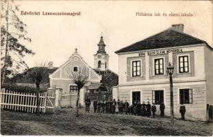 Lesencetomaj (Keszthelyi-fennsík), Római katolikus plébánia lak, templom és elemi iskola (EK)